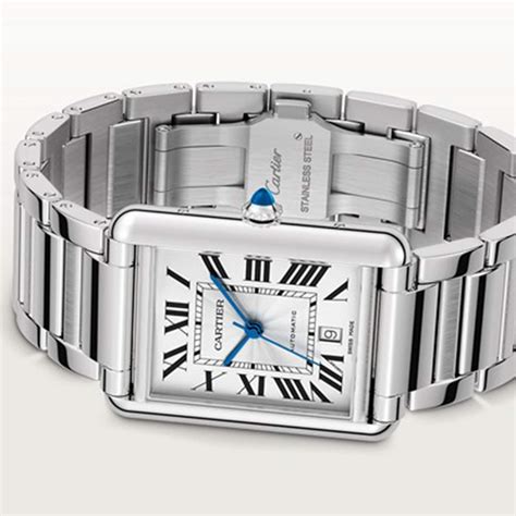 cartier watch movement|cartier tank must extra large.